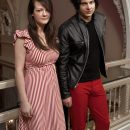 white stripes - blue orchid