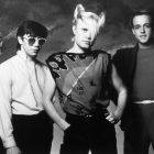 a flock of seagulls>